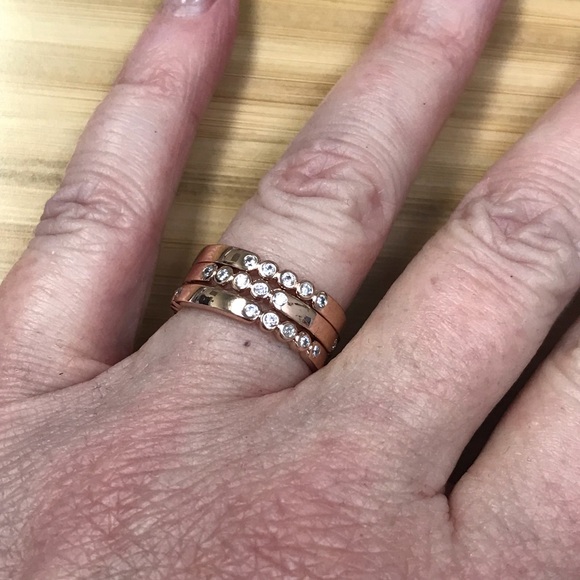 Kate Spade Stackable Rose Gold Rings - Picture 5 of 7